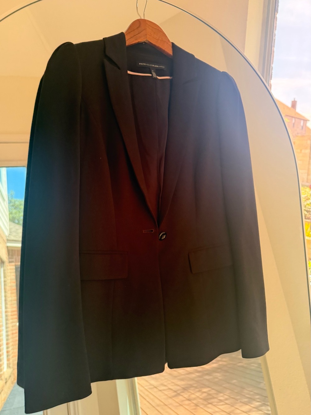White House Black Market Black Single-Button Blazer